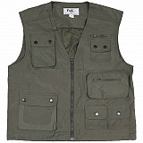 Angler Outdoorweste Microfaser Oliv -S