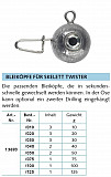 Balzer Skelett Twister Bleiköpfe, 20g