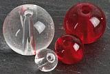 Iron Claw Round Glas Perlen ø 10mm #Rot