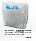 Senknetz monofil GHOST 1 x 1 Meter