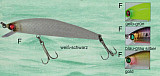 Paladin Wobbler Mad Minnow - Weiß Schwa