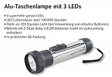 Balzer 3-fach Alu LED Stabtaschenlampe