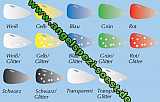 Dissel Trout System, blau glitter, 29