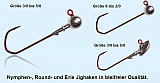 Rundkopf Jig Bleifrei 4/0 - 12g 3pcs