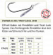 Owner Haken Jig Hook w-tw #5199 #2/0