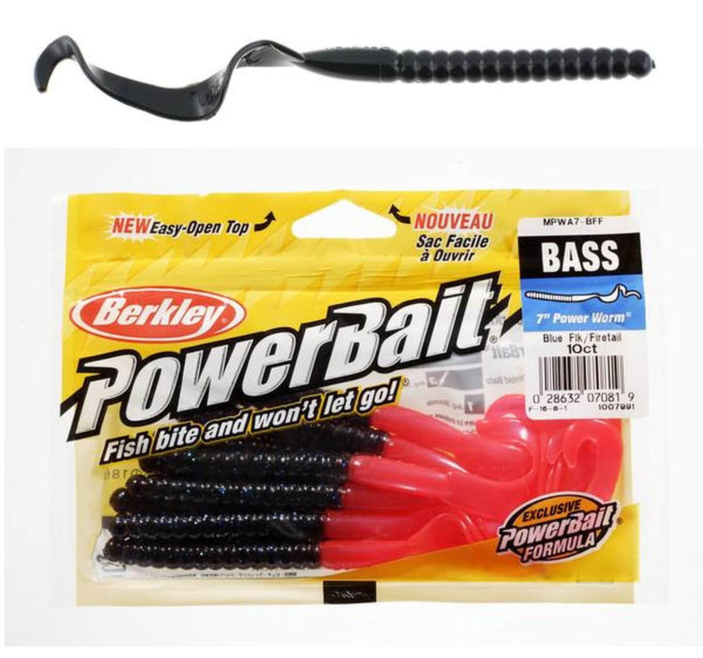 Berkley Power Bait Power Worm, schwarz » AngelSpezi XXL Soest