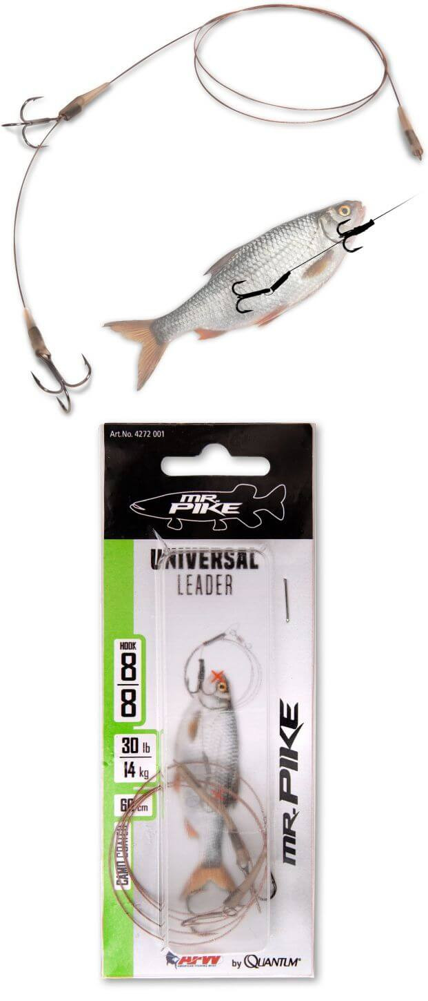 Quantum Mr Pike Float Rig Leader 1 Driiling 1 Einzelhaken