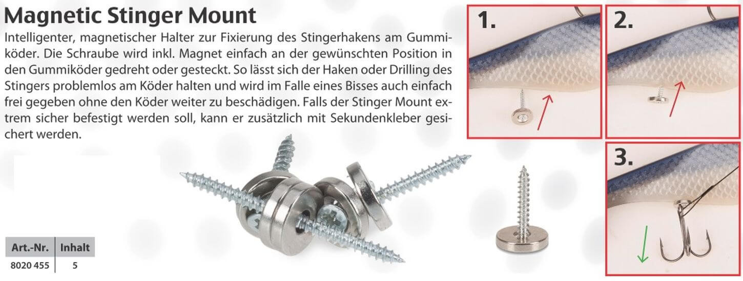 Magnetischer Halter zur Fixierung des Stinger Iron Claw Magnetic Stinger Mount