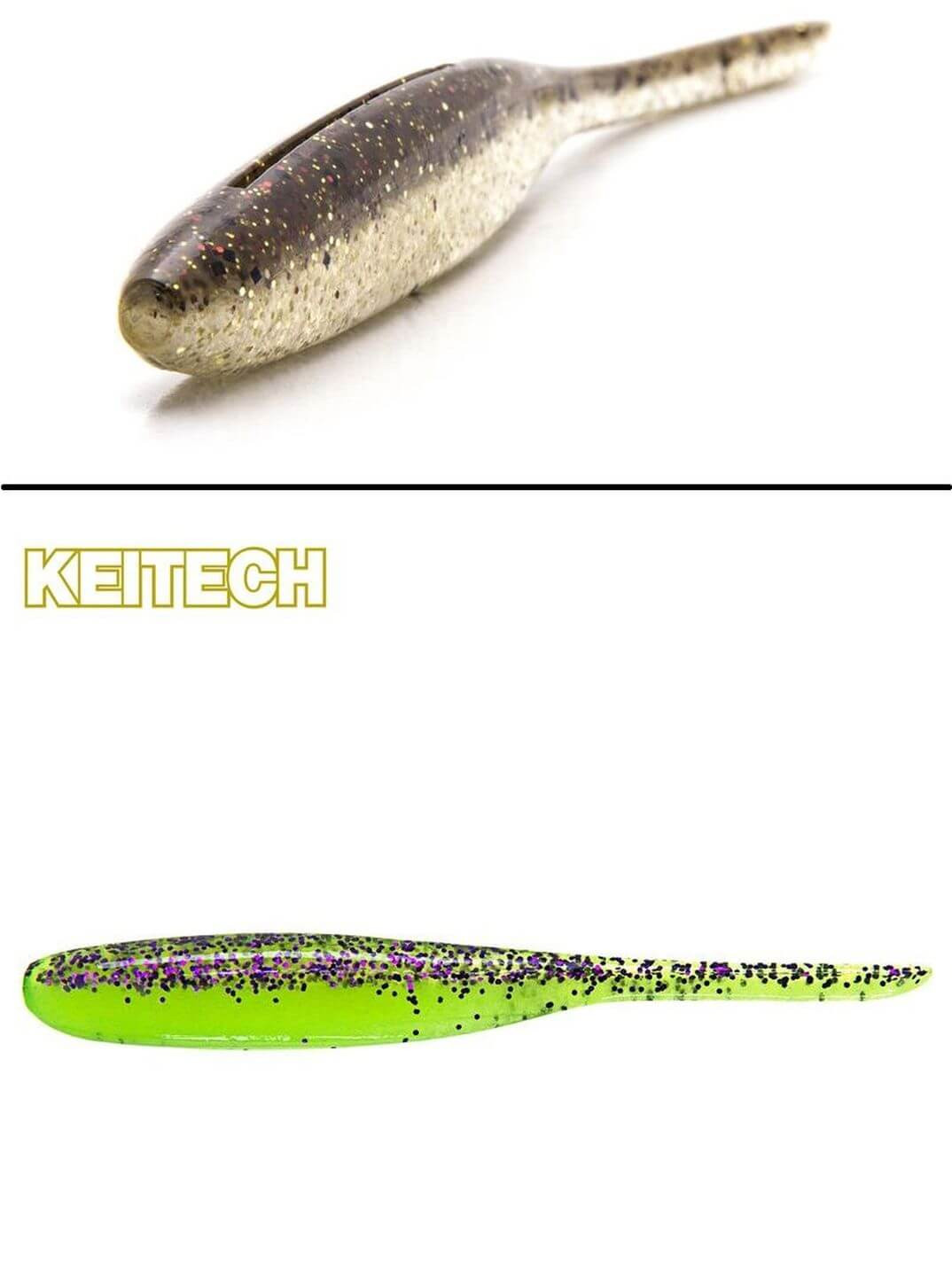 KEITECH Swing Impact 4/" Gummiköder 10 cm Barsch Farbauswahl Squid-Aroma