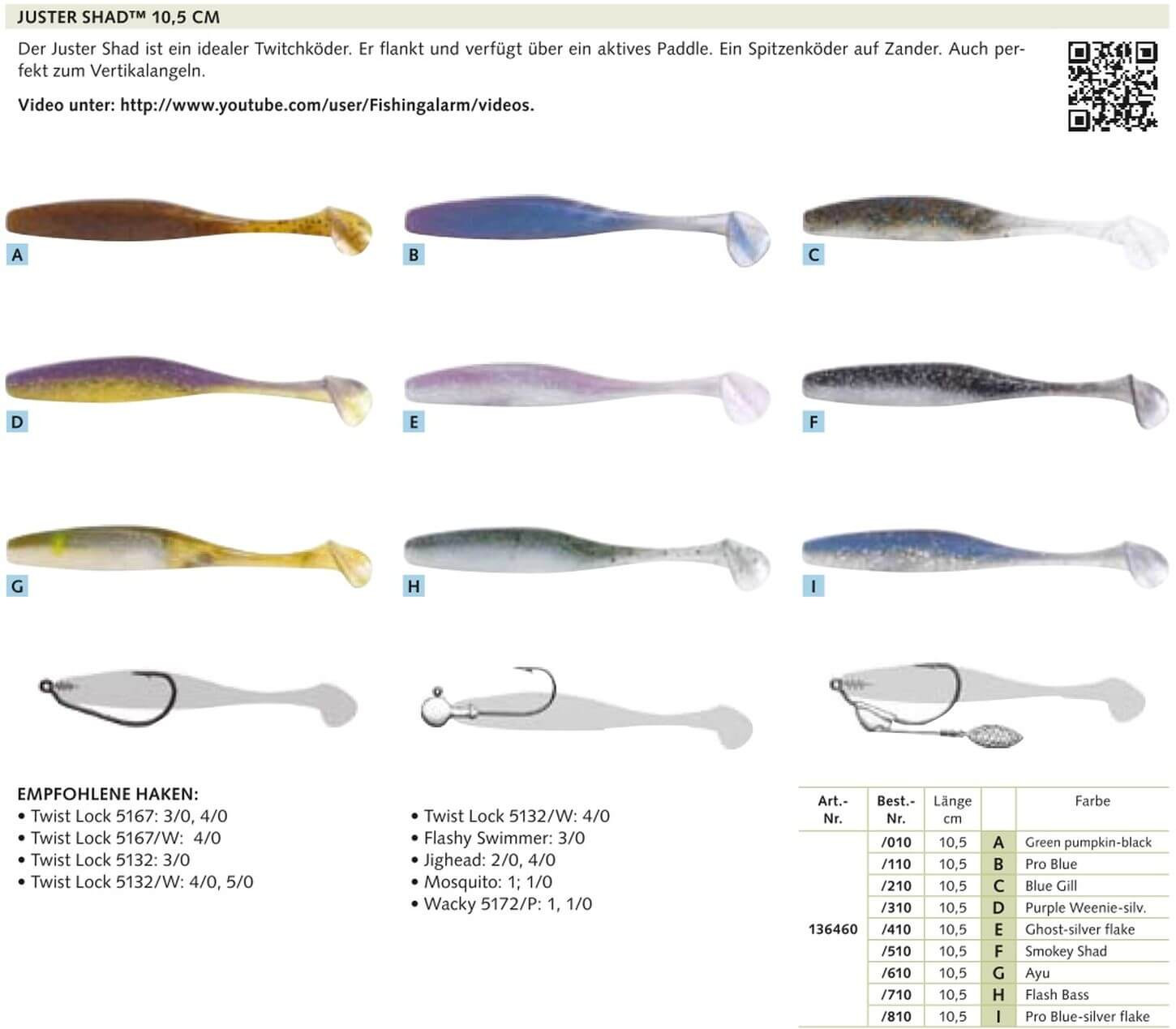 Owner Juster Shad 10cm Smokey Shad » AngelSpezi XXL Soest