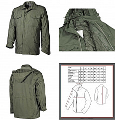 US Feldjacke M-65 Steppfutter Oliv -L