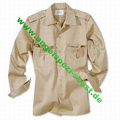 Safari Hemd, 1/1 Arm, beige, Größe: XL