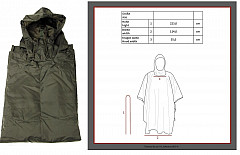 US Poncho 144cm x 223cm #Oliv