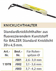 Rutenspitzen Knicklichthalter ø 3.1-3.6