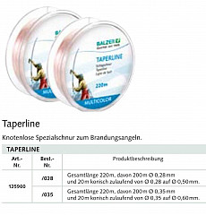 Balzer Platinum Taperline 0,33 auf 0,58