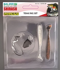 Shirasu Texas Rig Set #Zander_1 #1/0