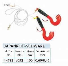 Balzer Dorschvorfach 2 Jigs, rot - sw