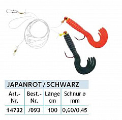 Balzer Dorschvorfach 2 Jigs, rot - sw