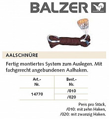 Balzer Aalschnur (Aal-Legeangel) 10 fach