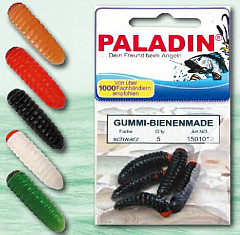 Paladin Gummi Bienenmaden 5pcs schwarz