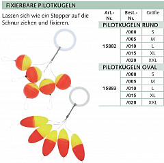 Balzer Pilotkugeln Rund ø15mm Rot - Gelb