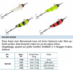 Balzer Bienenmade Killer Made 4cm weiß