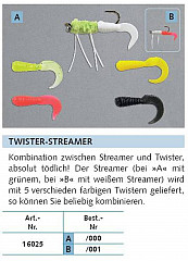 Balzer Trout Attack Twister-Streamer, B