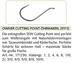 Owner Haken Cutting Point #5111 #2/0