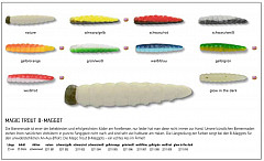Quantum Bienenmaden 25mm weiß-blau