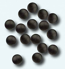 Paladin Gummiperlen schwarz #06mm 20pcs