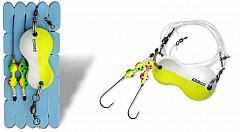 Zebco Flatty RFT Rig #30g #gelb_weiss