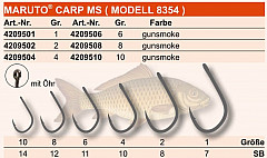 Maruto Haken Karpfen MS mit Öhr Größe  8