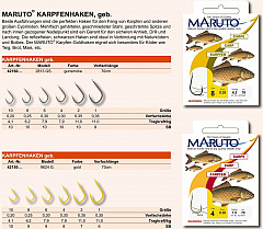 Maruto Haken Karpfen Größe 1 Gold