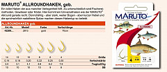 Maruto Haken Allround Größe 10 gold