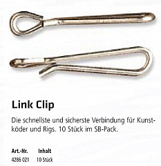 ZEBCO Link Clips - 10 Stück pro SB