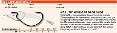 Maruto Wide Gap Plus Haken Größe 1/0