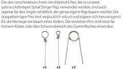 SPRO Softbait Pin Set 3 x 3 Stück