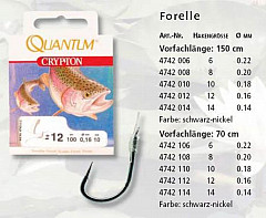 Quantum Crypton Vorfachhaken Forelle -6