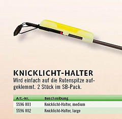 ZEBCO Ruten Knicklicht Halter Fluo -L