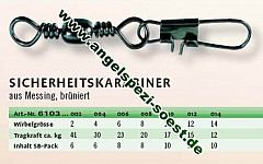 ZEBCO Wirbel Sicherheitskarabiner #-2