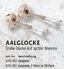 ZEBCO Aalglocken große Glocke spitze Kl