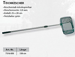 Sänger Teichkescher 150cm 25 x 20cm