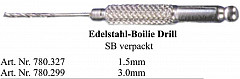 Edelstahl Boilie Drill (Bohrer), 3,0mm