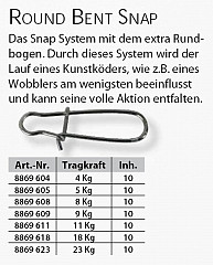 Iron Claw Round Bent Snap #-9kg