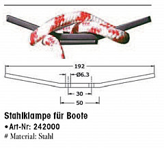 Pike N Bass Stahlklampe für Boote