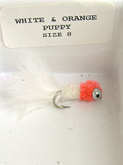 Dragon Fliege, White - Orange Puppy 08