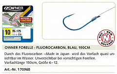 Owner Haken Trout Fluoro-Carbon 150cm -8