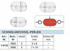 Balzer Sea Schnellwechsel Perlen 5x8mm
