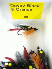 Dragon Fliege, Dovey Black - Orange 08