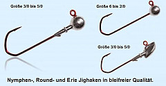 Erie Jighaken Bleifrei 3/0 - 6,0g 3pcs